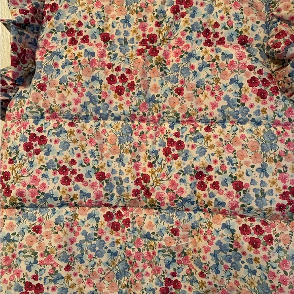 Jess Lea Floral Ruffle Vest with Pink and Blue - Picture 4 of 5